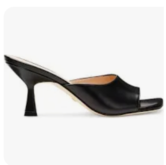 Stuart Weitzman Tia 75 Slide Sandal Black 9 - Picture 2 of 9